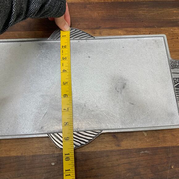 Wilton Armetale Pewter Footed Fish Serving Platter Tray Dish Oven Safe Cooking - Picture 8 of 10